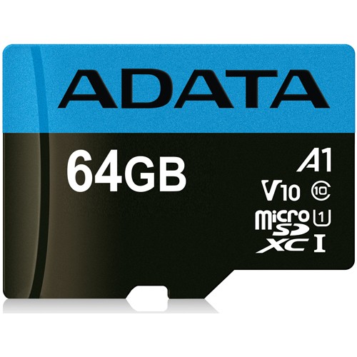 ADATA MicroSDXC 64GB UHS-I Class10 A1 85/25MB/s AUSDX64GUICL10A1-R