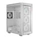 ADATA XPG case BATTLECRUISER II Mid-Tower, bez zdroje, 4x 120mm ARGB Fan, Bílá BATTLECRUISERIIST-WHCWW