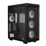 ADATA XPG case BATTLECRUISER II Mid-Tower, bez zdroje, 4x 120mm ARGB Fan, Černá BATTLECRUISERIIPST-BKCWW