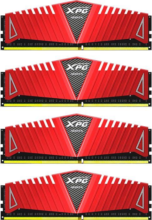ADATA XPG Z1 4X4GB 2666Mhz DDR4 CL16 1.2V DIMM, červený chladič AX4U2666W4G16-QRZ