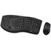 Adesso WKB-1600CB/ bezdrátový set 2,4GHz/ multimedia/ ergo/ scroll kolečko na kláv./ myš 800,1200,1600DPI / USB/