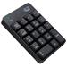 Adesso WKB-6010UB/ bezdrátová numerická klávesnice 2,4GHz/ odolná proti polití tekutinou/ USB/ černá