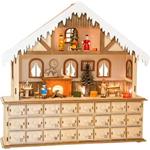 Adventný kalendár Small Foot drevený kúzelný vianočný dom LE10546