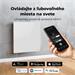 AENO AGH11S Premium QUADRO Smart Ohrievač, Biely, LED, WI-FI, max 500W, 50x50cm, Infra AGH0011S