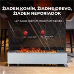 AENO FH1S Premium SPACE FIRE HEATER, Biely, LED, WI-FI, max 2000W, 1000x242cm, efekt ohńa AFH0001S