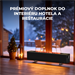 AENO FH2S Premium SPACE FIRE HEATER,Čierny, LED, WI-FI, max 2000W, 1000x242cm, efekt ohńa AFH0002S