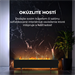 AENO FH2S Premium SPACE FIRE HEATER,Čierny, LED, WI-FI, max 2000W, 1000x242cm, efekt ohńa AFH0002S