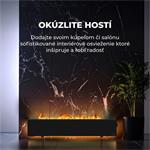 AENO FH2S Premium SPACE FIRE HEATER,Čierny, LED, WI-FI, max 2000W, 1000x242cm, efekt ohńa AFH0002S