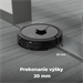 AENO Robotický vysavač RC7S -2v1mokré a suché cistenie, 250min,4 módy,LIDAR,AENO App,HEPA,4000p, Cierny ARC0007S