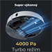 AENO Robotický vysavač RC8S -2v1mokré a suché cistenie, 250min,4 módy,LIDAR,AENO App,HEPA,4000p, Biely ARC0008S