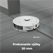AENO Robotický vysavač RC8S -2v1mokré a suché cistenie, 250min,4 módy,LIDAR,AENO App,HEPA,4000p, Biely ARC0008S