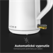 AENO Rychlovarná kanvica EK2 - 1,5l, 2200W, biela, Strix, dvojvrstvá stena, auto vypnutie AEK0002