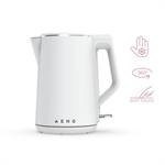 AENO Rychlovarná kanvica EK2 - 1,5l, 2200W, biela, Strix, dvojvrstvá stena, auto vypnutie AEK0002