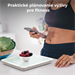 AENO Smart kuchynská váha AKS0001S do 8 kg, presnost 1 g, TARE a automatické vypnutie, biela