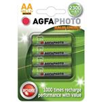 AgfaPhoto nabíjacie NiMH batérie 1.2V, AAA, 900mAh, blister 4ks AP-HR03900VE-4B