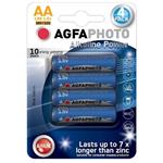 AgfaPhoto Power alkalická batéria LR06/AA, blister 4ks