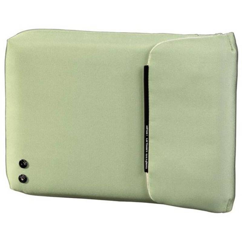 Borsa Aha Resi Per Netbook 10.2 Pollici (26 Cm), Imbottita, Grigio/Verde, Con Tracolla E Maniglia