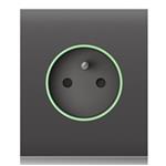 Ajax CenterCover (smart) - Středový kryt zásuvky, horizontální, šedá AJAX59987