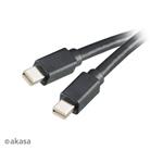 AKASA AK-CBDP03-20BK Mini DisplayPort to Mini DisplayPort, 1.2, 2 meters