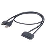 AKASA AK-CBSA03-80BK Flexstor ESATA Cable 2.5"" SATA HDD