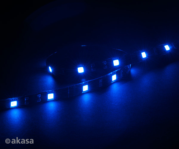 AKASA AK-LD05-50BL Led pasik modrý, magnetický, 50 cm