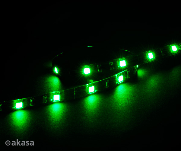 AKASA AK-LD05-50GN Led pasik zelený, magnetický, 50 cm