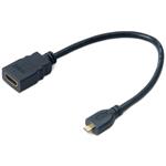 AKASA - HDMI na mikro HDMI adaptér - 25 cm AK-CBHD09-25BK