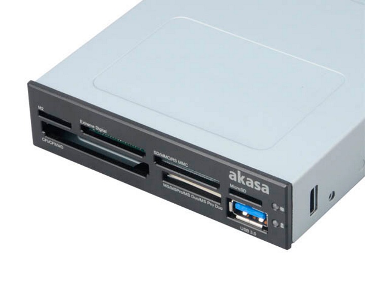 AKASA i/e USB 2.0 interní čtečka karet + USB 3.0 AK-ICR-07U3