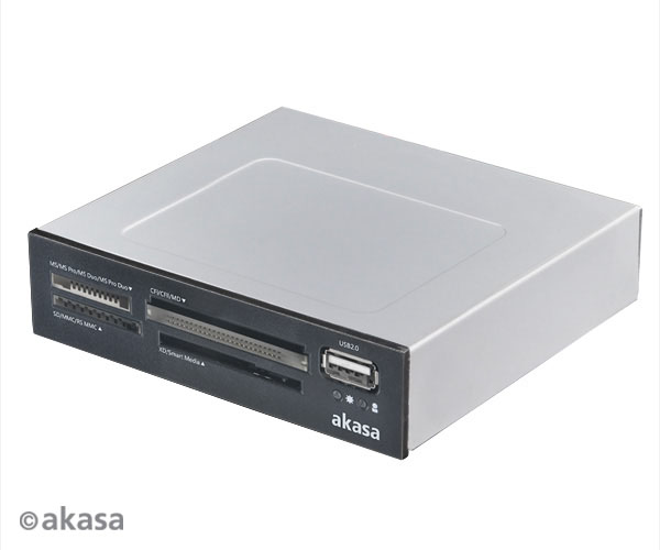 AKASA int. USB 2.0 interní čtečka karet + USB 2.0 AK-ICR-03USBV3
