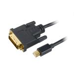 AKASA kabel mini DipIayPort na DVI-D / až 1080p / 1,8m / černý AK-CBDP18-18BK