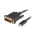 AKASA kabel USB Type-C na DVI-D / 4K @60Hz / 1,8m / černý AK-CBCA10-18BK