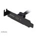 AKASA PCI bracket na USB 3.1 Gen2 Type-C / AK-CBUB37-50L / low-profile / černý / 50 cm