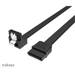 AKASA - Proslim SATA kabel 90° - 100 cm AK-CBSA09-10BK