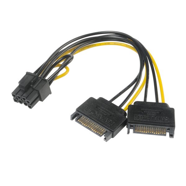 AKASA redukce 2x SATA na 8pin PCIe 2.0 / AK-CBPW19-15 /