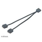 AKASA - RGB LED kabel-splitter adresovatelný 12 cm AK-CBLD08-12BK