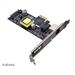AKASA síťová karta, 2.5 Gigabit PCIe Network Card with PoE AK-PCCE25-02