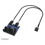 AKASA - USB 2.0 interní HUB 1-4 AK-CBUB64-30BK