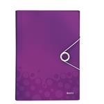 Aktovka s přihrádkami Leitz WOW, PP, purpurová 45890062
