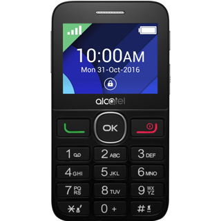 ALCATEL Telefón pre seniorov Black/Metal Silver 2008G-3BALCZ1