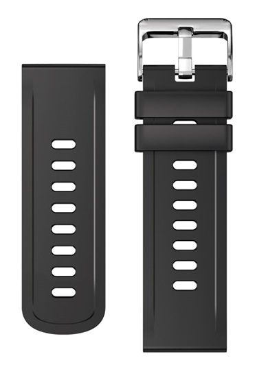 ALI řemínek silikon. 22mm,černý 22AW0003 8595181195239