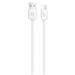 Aligator datový a nabíjecí kabel, konektor USB-C, 2A, 2m, bílá DAKA012