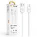 Aligator datový a nabíjecí kabel, konektor USB-C, 2A, 2m, bílá DAKA012