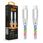 ALIGATOR Datový kabel LIGHT 3A, 65W USB-C/USB-C 1,2m DATKP62