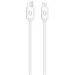 ALIGATOR Datový kabel POWER 3A, USB-C/microUSB bílý DATKP42