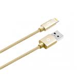 ALIGATOR PREMIUM 2A kabel, Lightning 50cm, zlatý DATKP38