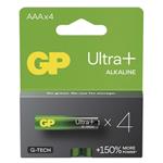 Alkalická batéria GP Ultra Plus LR03 (AAA) 4 ks 04891199203992