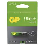Alkalická batéria GP Ultra Plus LR03 (AAA), 6 ks 4891199204739