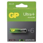 Alkalická batéria GP Ultra Plus LR6 (AA), 6 ks 4891199204708