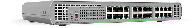 Allied Telesis AT GS910/24 - Přepínač - neřízený - 24 x 10/100/1000 - Lze montovat do rozvaděče AT-GS910/24-50