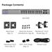 ALTA Switch 24 POE - 24x Gbit RJ45, 2x SFP+ port, 16x PoE 802.3at (PoE budget 240W) S24-POE